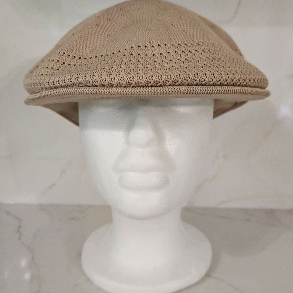 Kangol Tropic Ventair 504 Flat Ivy Cap, Tan, XL